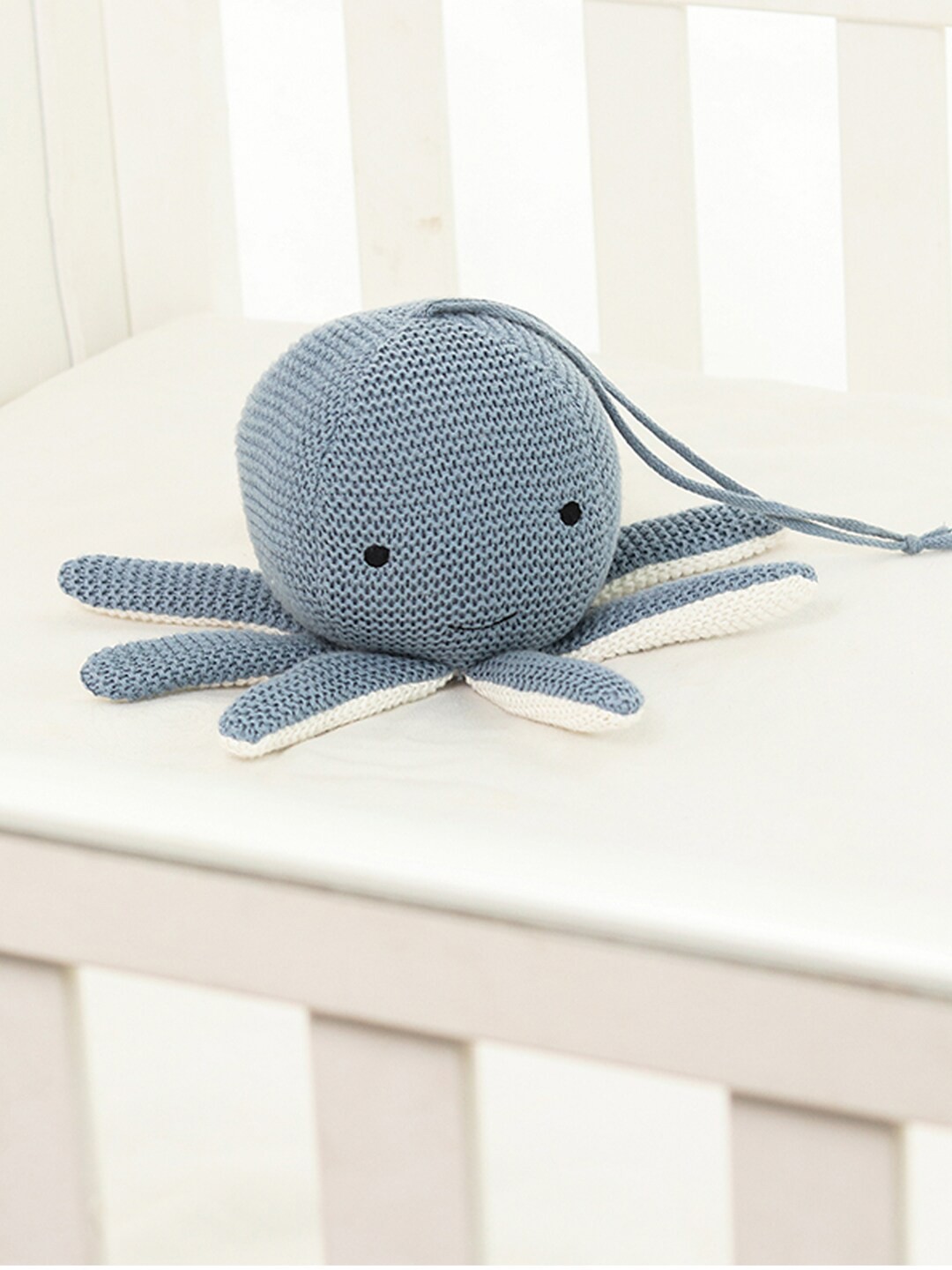 

Pluchi Kids Cotton Octopus Soft Music Toy, Blue