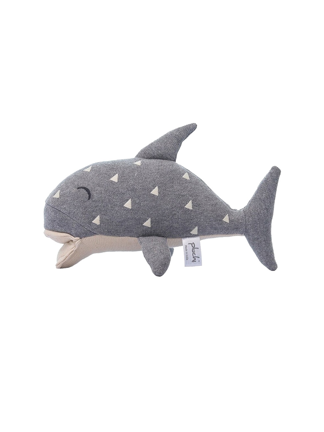 

Pluchi Kids Baby Shark Cotton Soft Toy, Grey