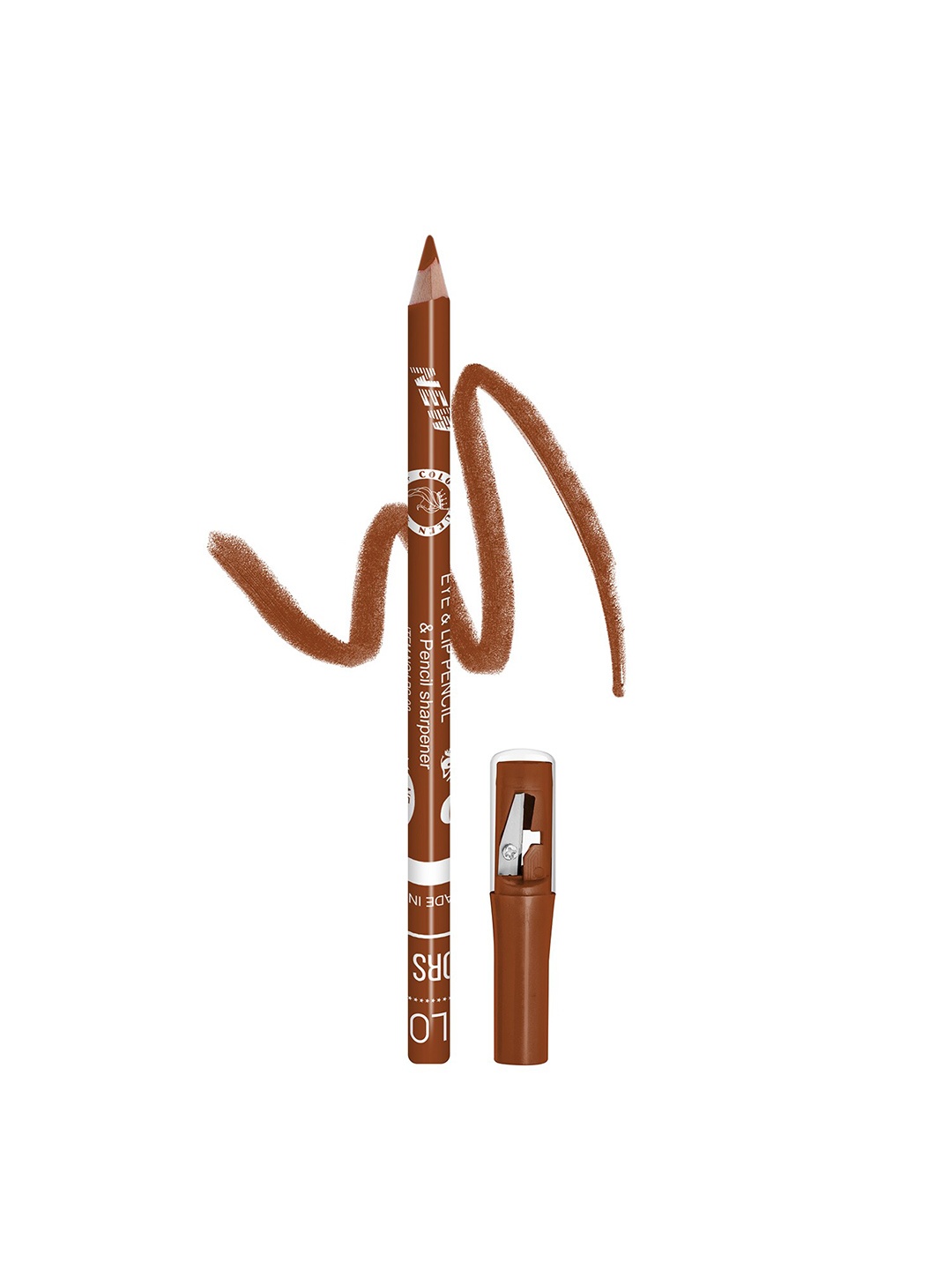 

Colors Queen Long Lasting Eye & Lip Liner With Sharpener - Chestnut 24, Brown