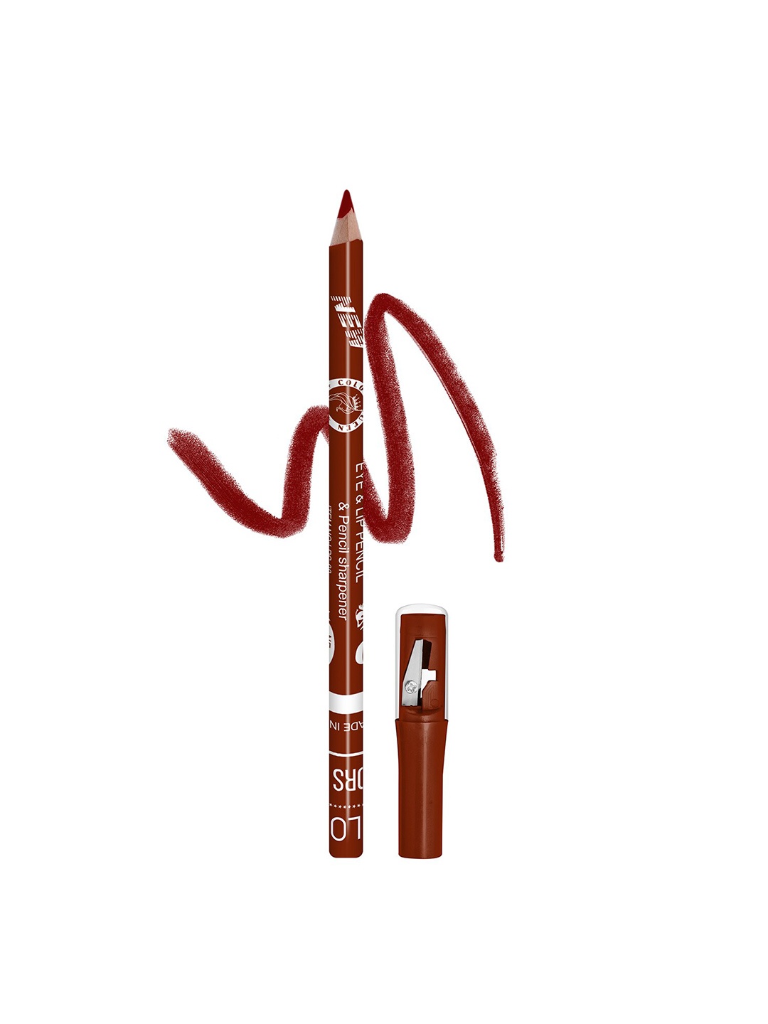 

Colors Queen Long Lasting Eye and Lip Liner Pencil With Sharpener - Warm Red 19
