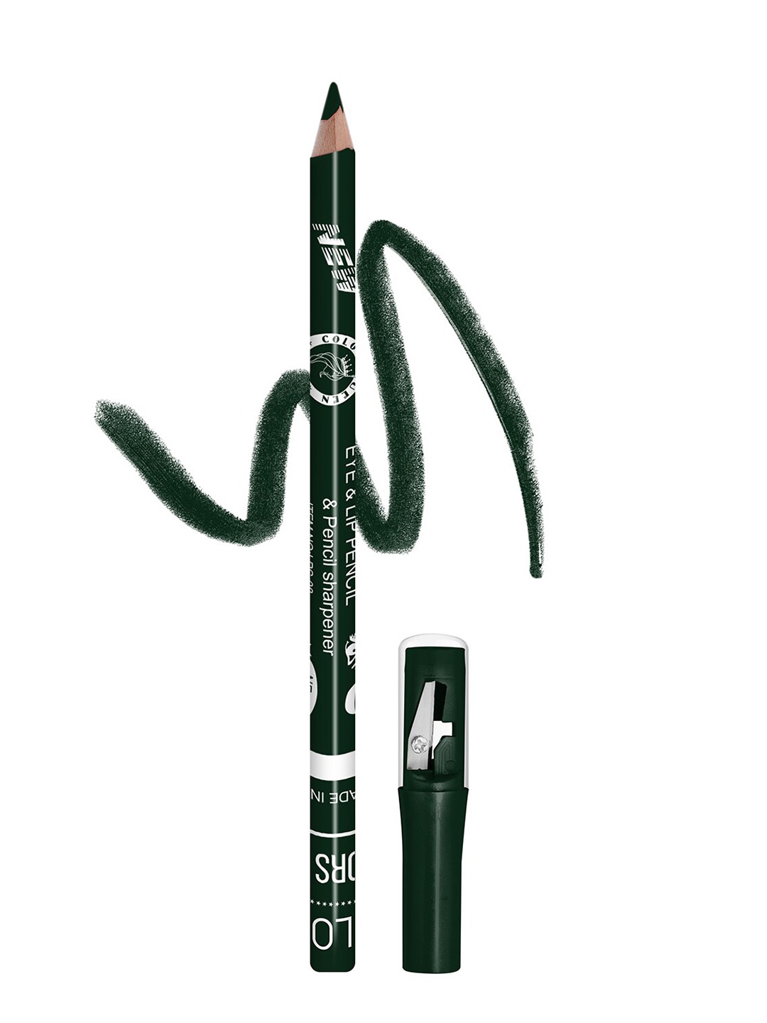 

Colors Queen Professional Eye & Lip Liner Pencil With Sharpener - 0.3g - Green 04