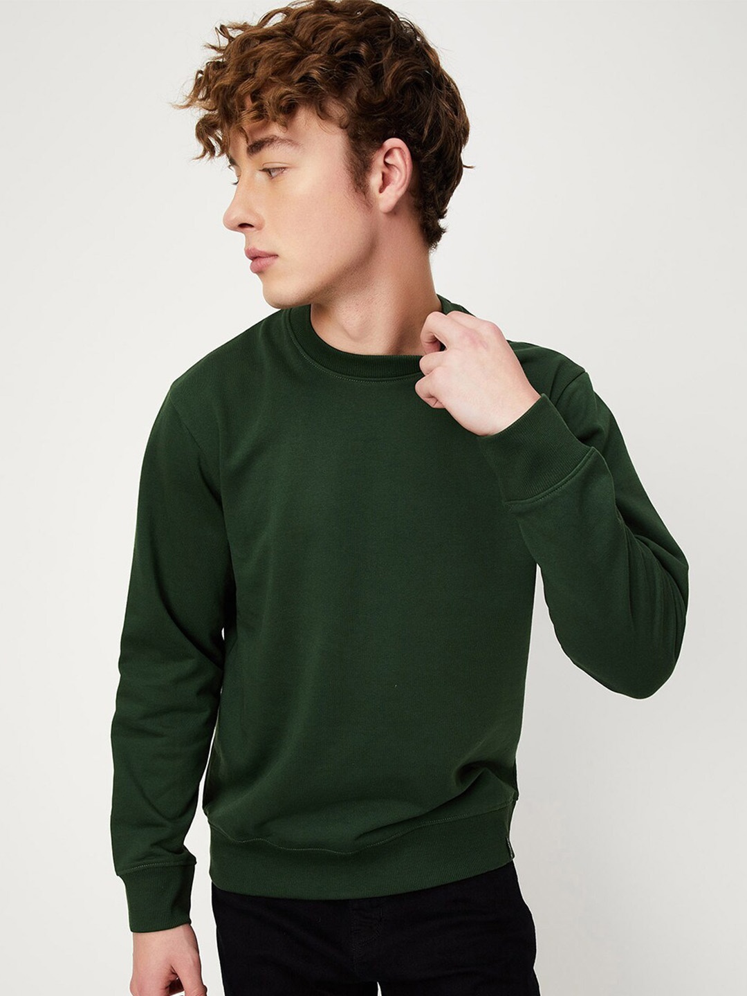 

max Round Neck Sweatshirt, Green