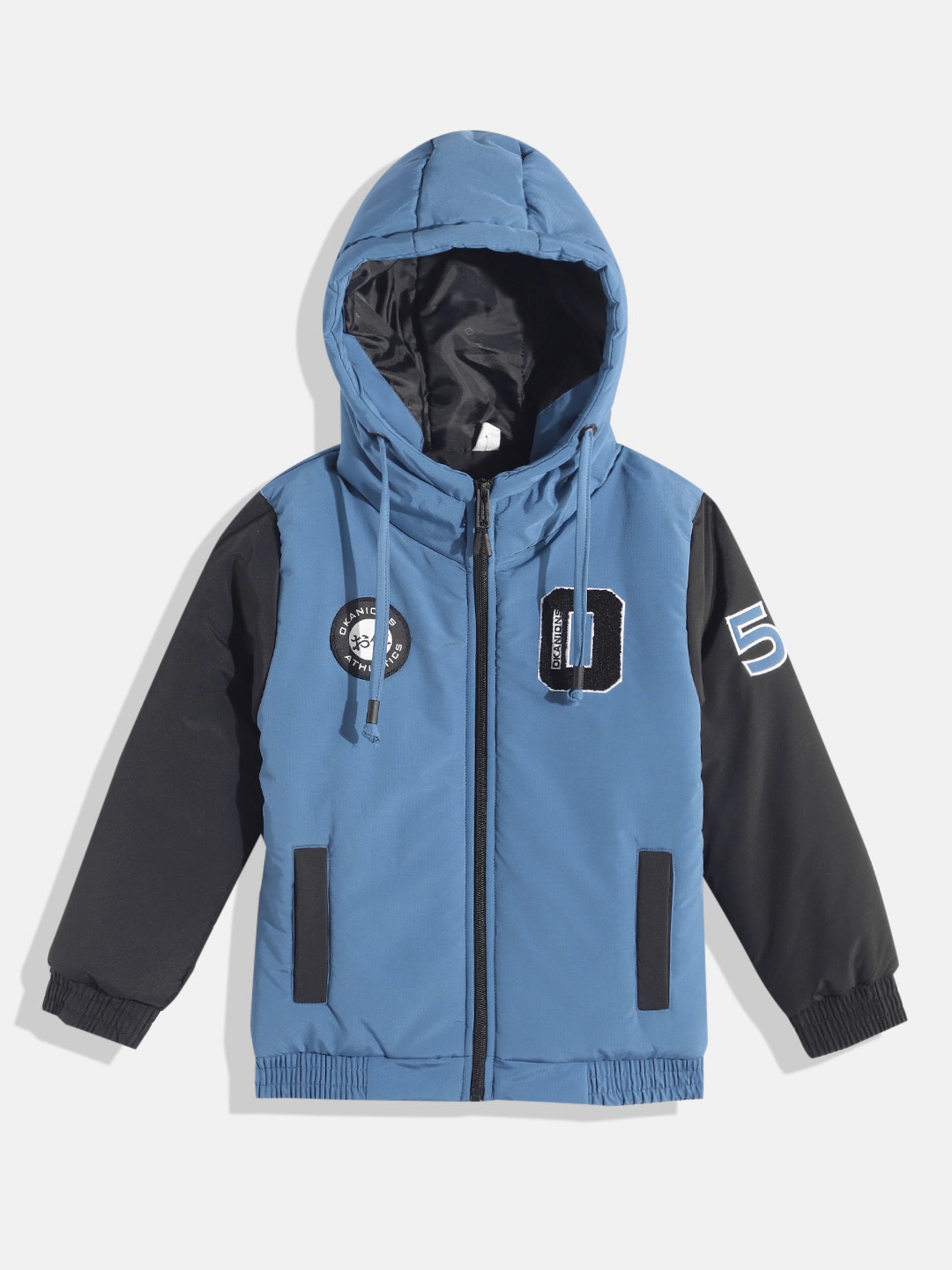 

Okane Boys Hooded Bomber Jacket, Blue