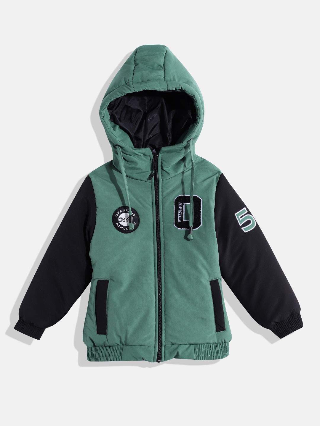 

Okane Girls Applique Detail Padded Jacket, Green