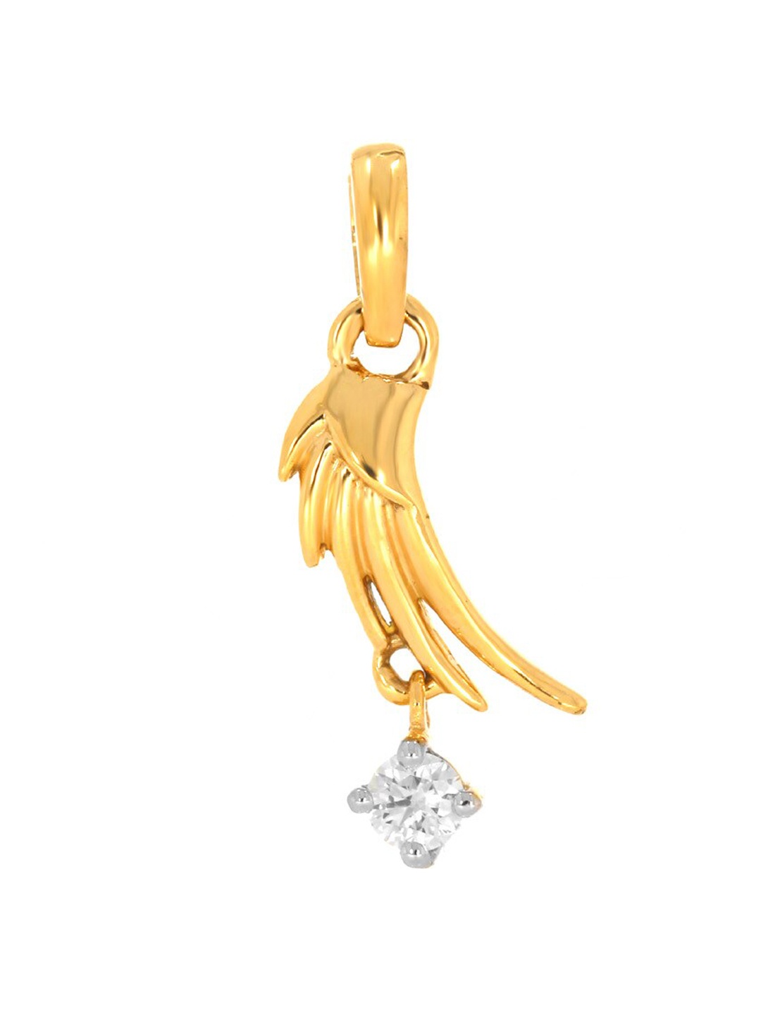 

SENCO Wing Grace 18KT Gold Diamond Pendant-1.0 gm, Yellow
