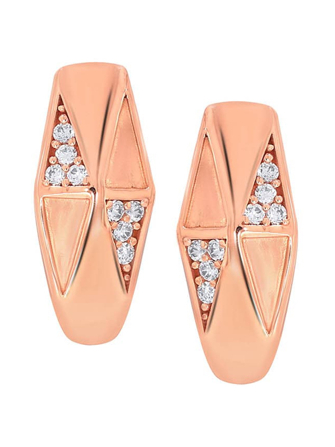 

SENCO Gypsy Glow 18KT Rose Gold Hoop Earrings-6.1gm