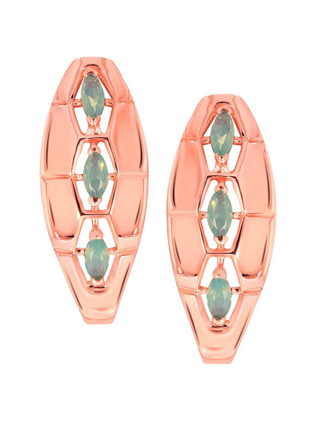 

SENCO Rosy Sweetness 18KT Rose Gold Hoop Earrings- 2.8 gm