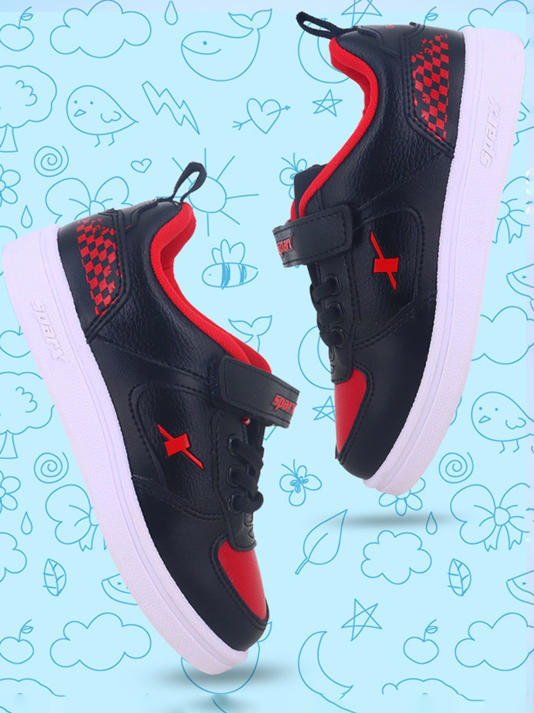 

Sparx Boys Black Printed Sneakers