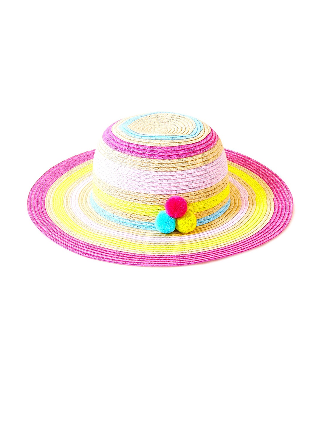

Accessorize Girls Striped Cotton Sun Hat, Pink