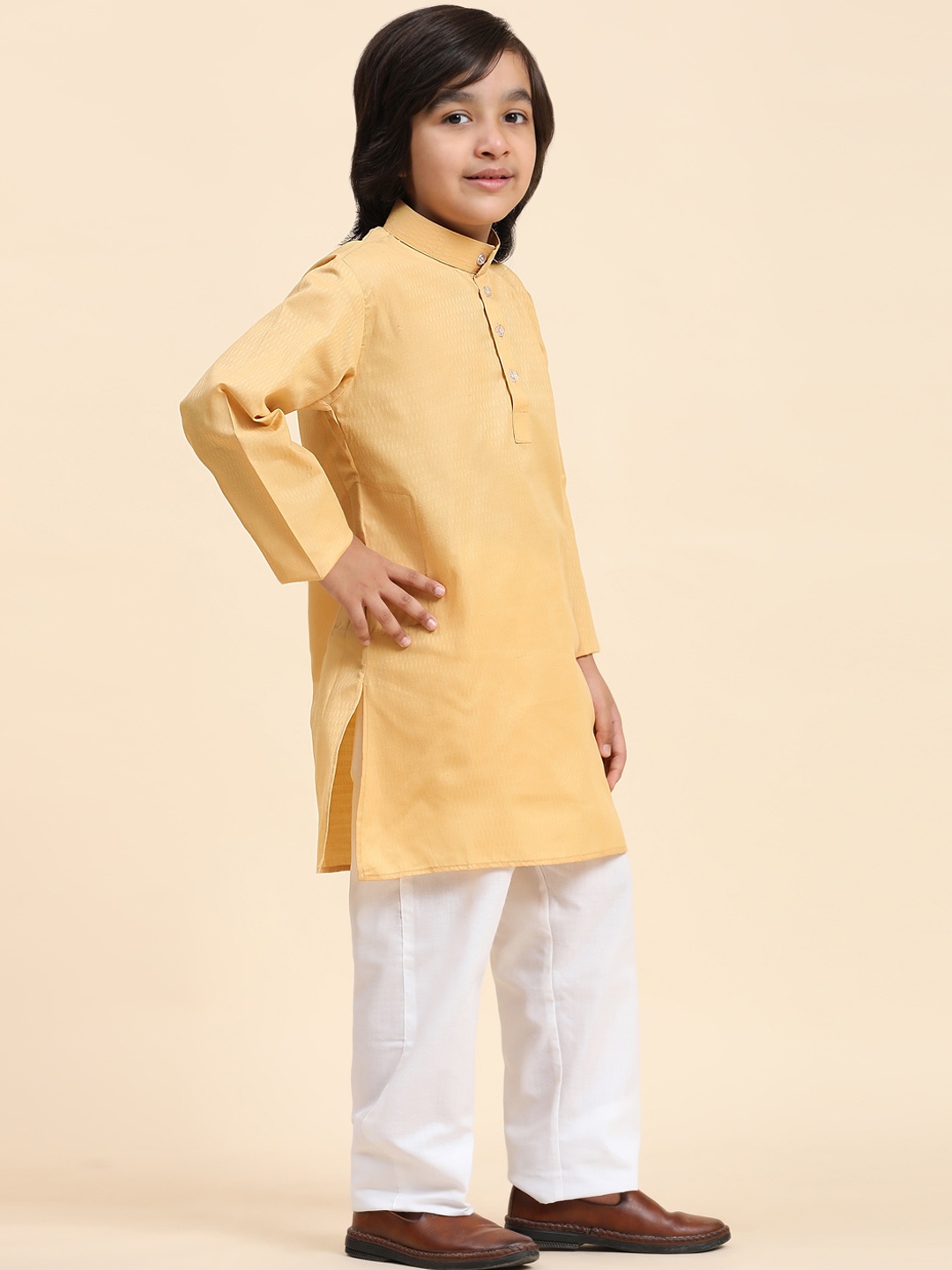 

Pro-Ethic STYLE DEVELOPER Boys Kurta with Pyjamas, Beige