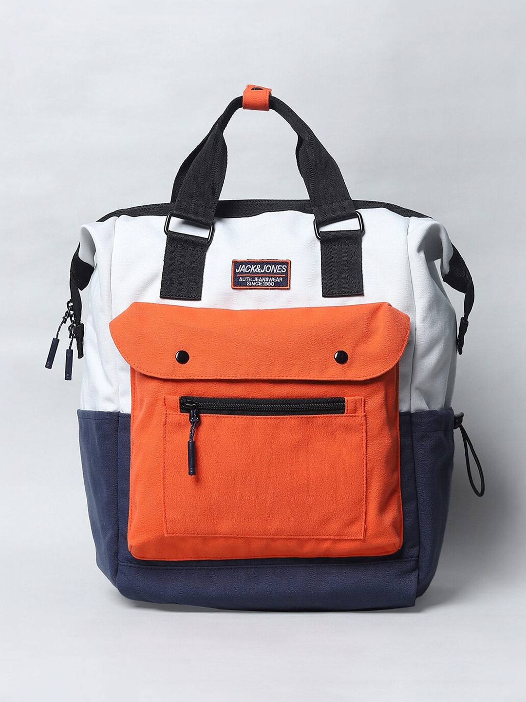 

Jack & Jones Men Colourblocked Backpack, Navy blue