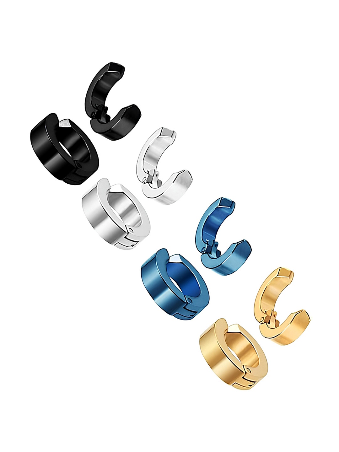 

KARISHMA KREATIONS Set Of 4 Gold-Plated Contemporary Hoop Earrings