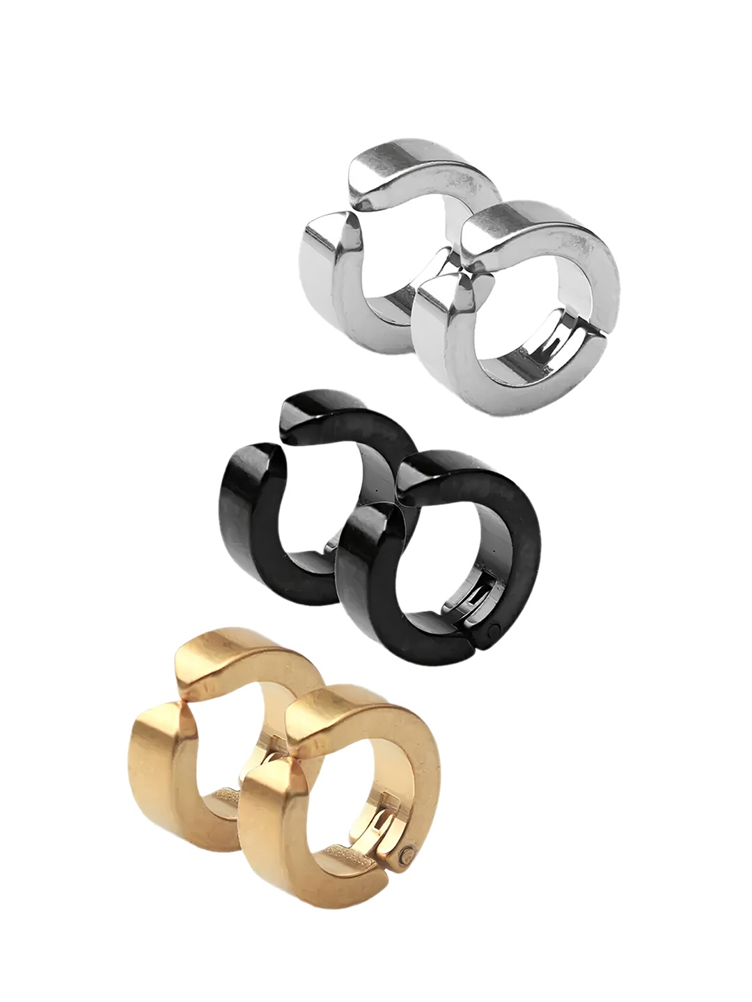 

KARISHMA KREATIONS Pack Of 3 Contemporary Ear Cuff, Gold