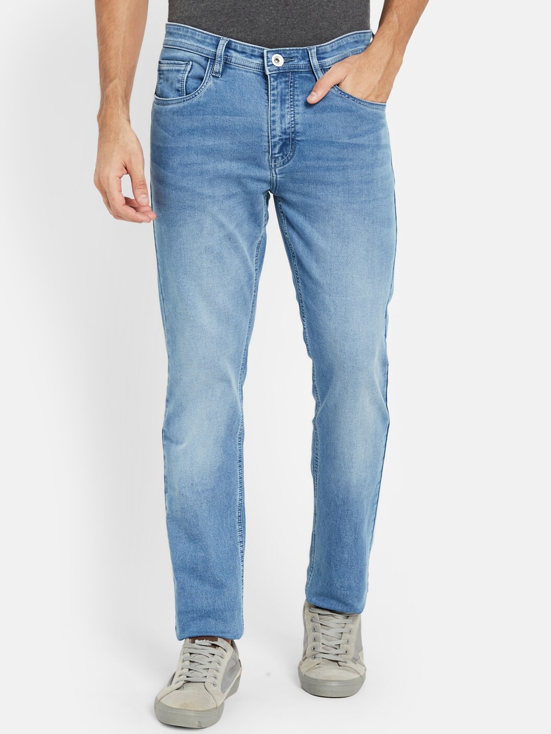 

Octave Men Light Fade Clean Look Stretchable Jeans, Blue
