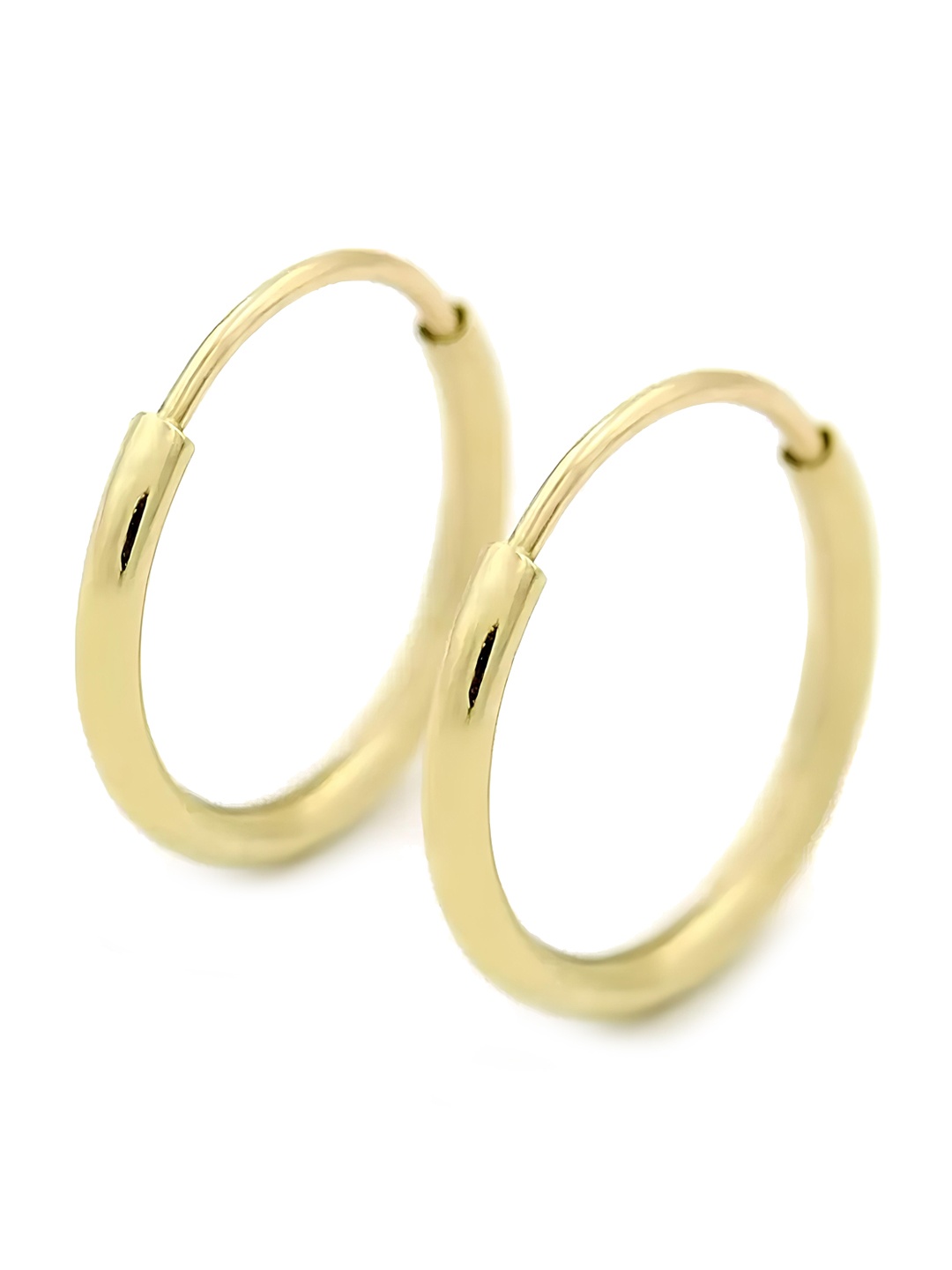 

KARISHMA KREATIONS Unisex Gold-Plated Contemporary Hoop Earrings