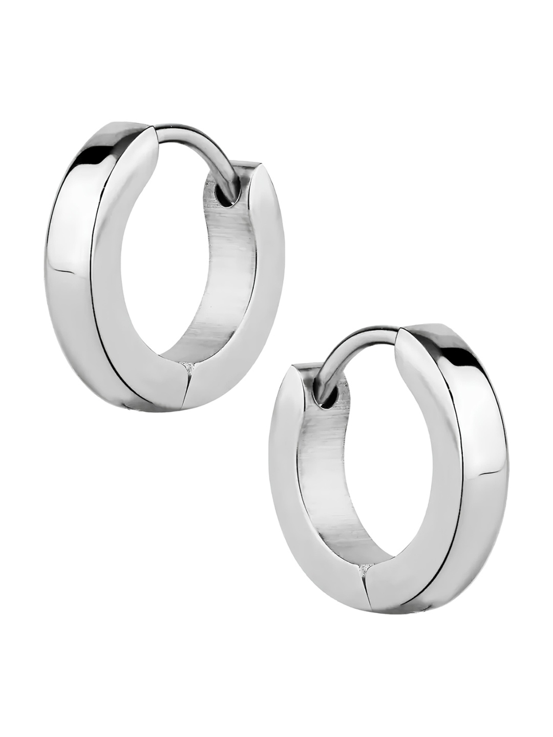 

KARISHMA KREATIONS Silver-Plated Contemporary Hoop Earrings