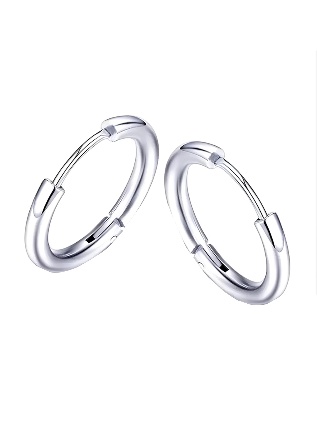 

KARISHMA KREATIONS Silver-Plated Contemporary Hoop Earrings