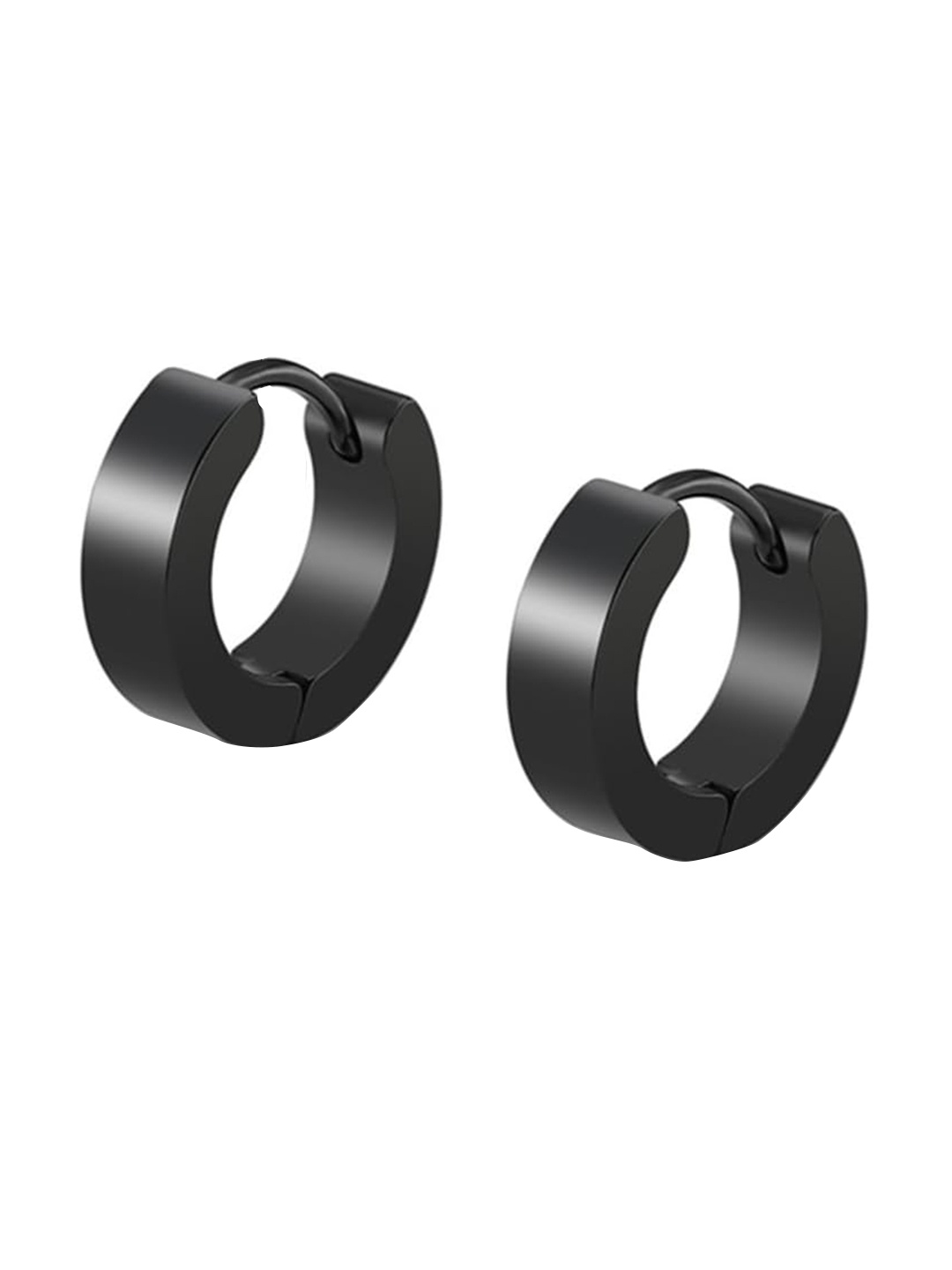 

KARISHMA KREATIONS Contemporary Hoop Earrings, Black