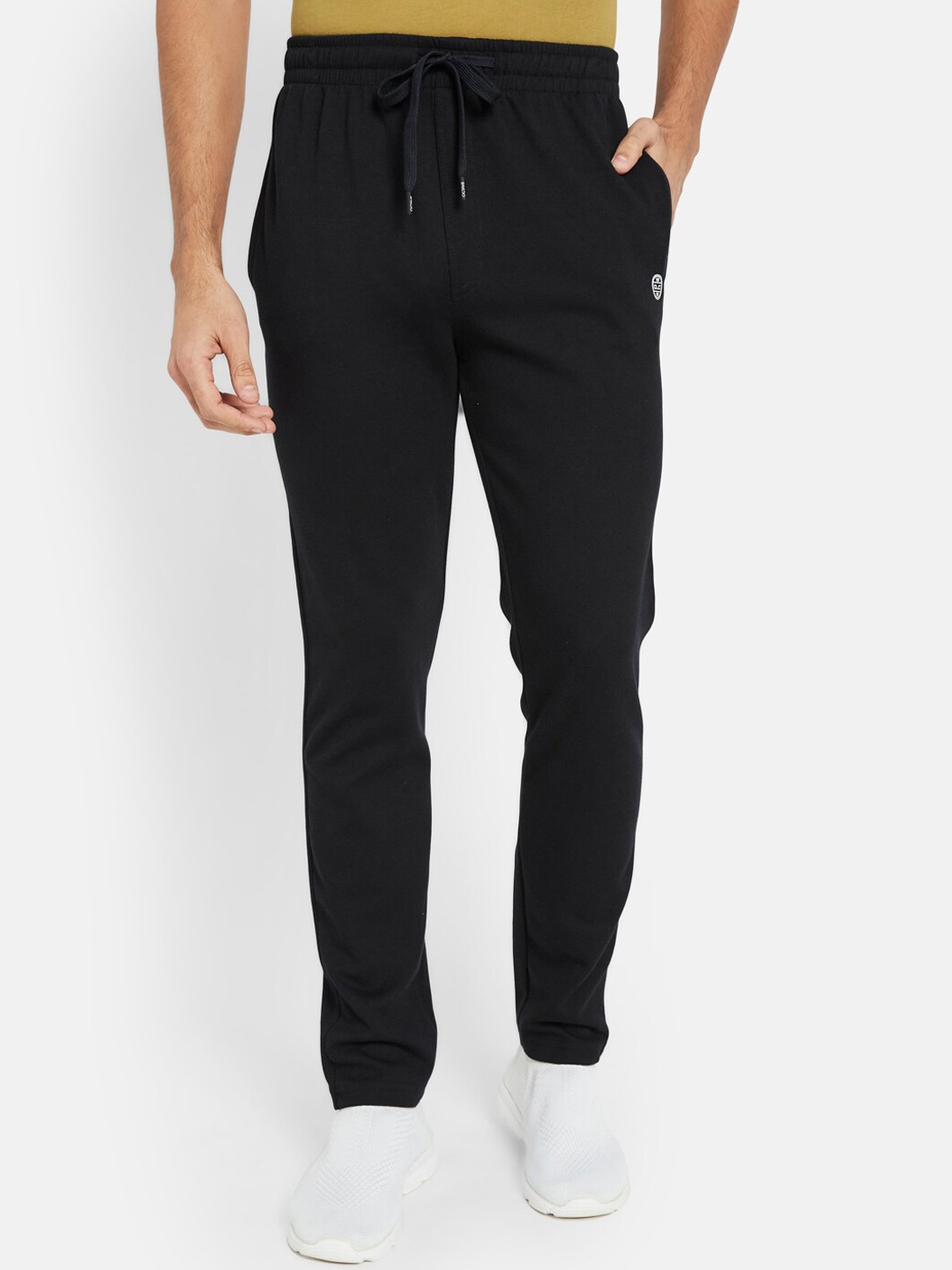 

Octave Men Cotton Mid-Rise Sport Track Pants, Navy blue