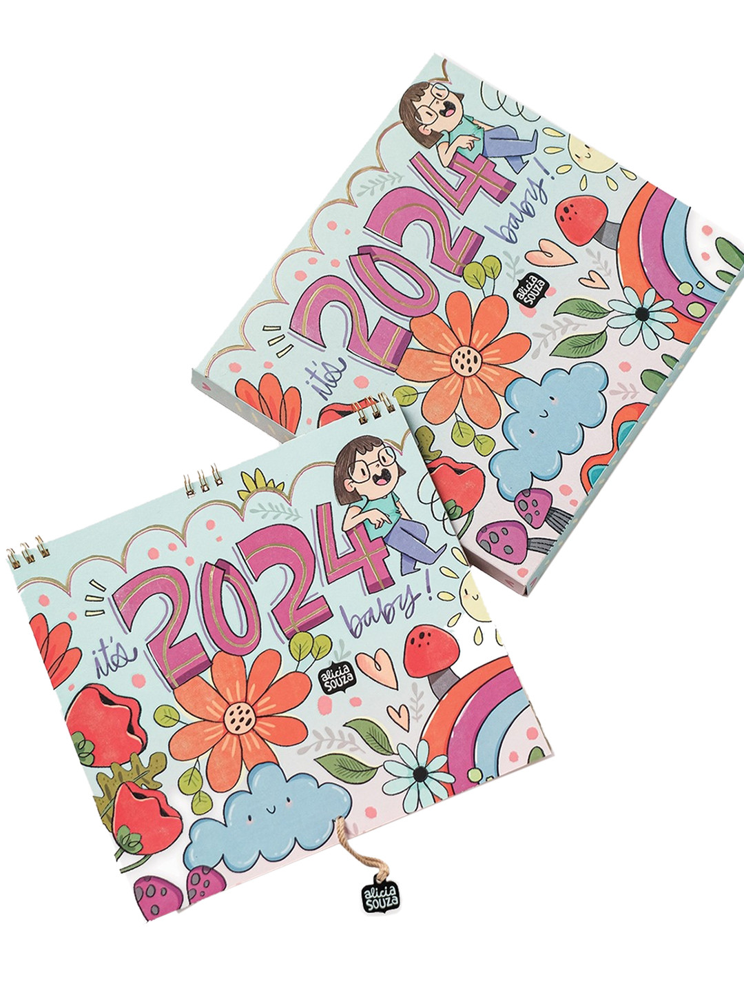 

Alicia Souza Unisex Printed Ultimate Undated Planner, White