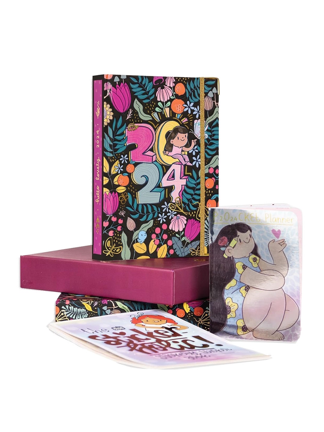 

Alicia Souza The Ultimate 2024 Hardbound Paper Printed Planner, Pink