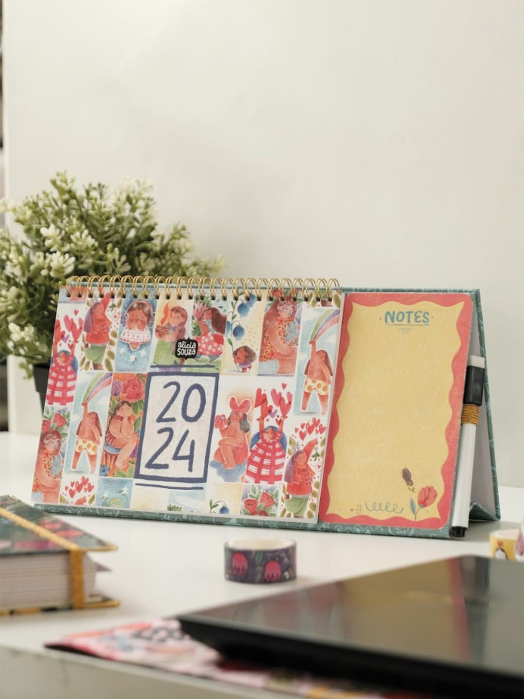 

Alicia Souza Pack of 5 Floral Printed Planner, Multi