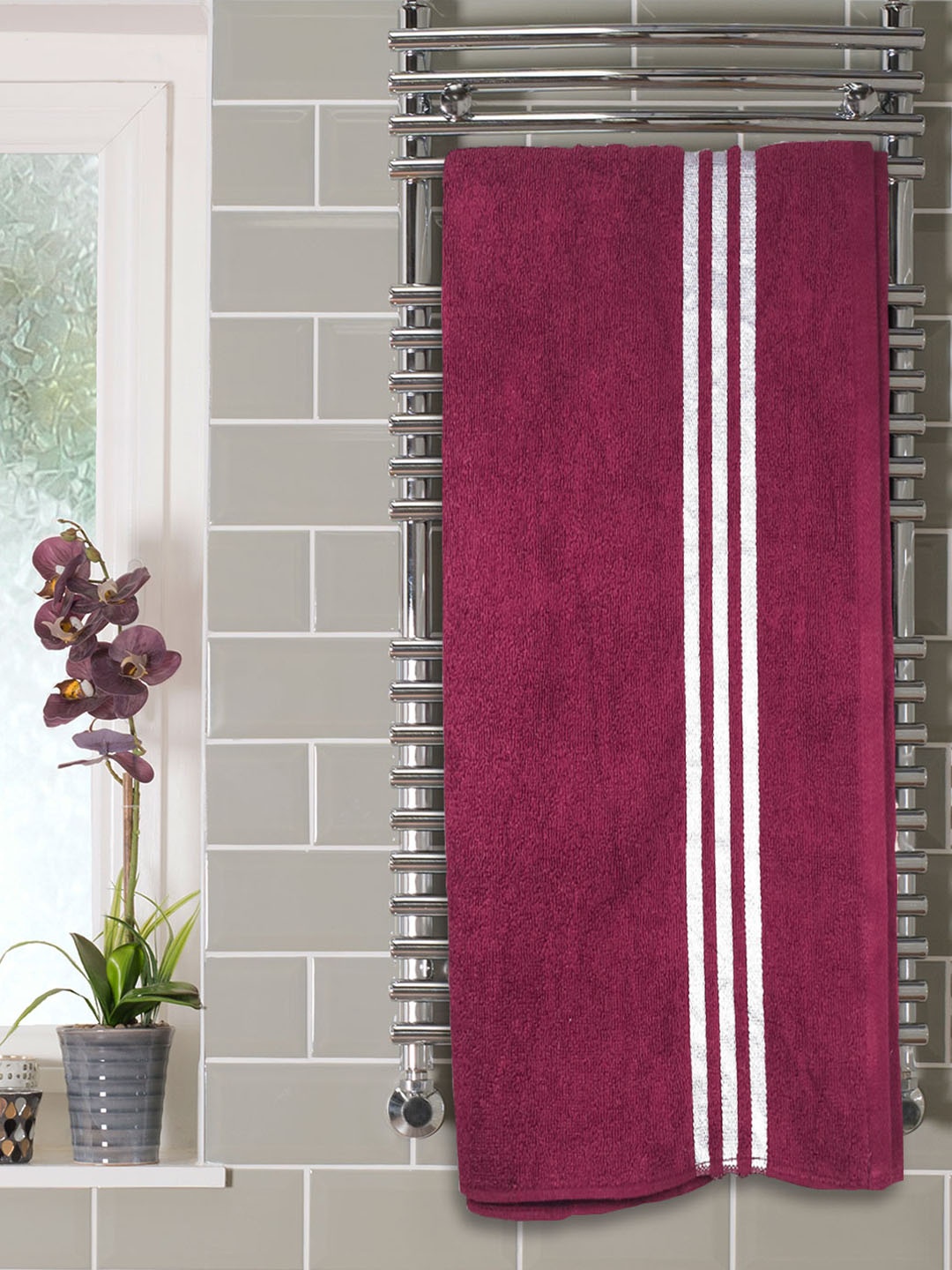 

NICKSUN Maroon 2 Pieces 400 GSM Pure Cotton Bath Towels