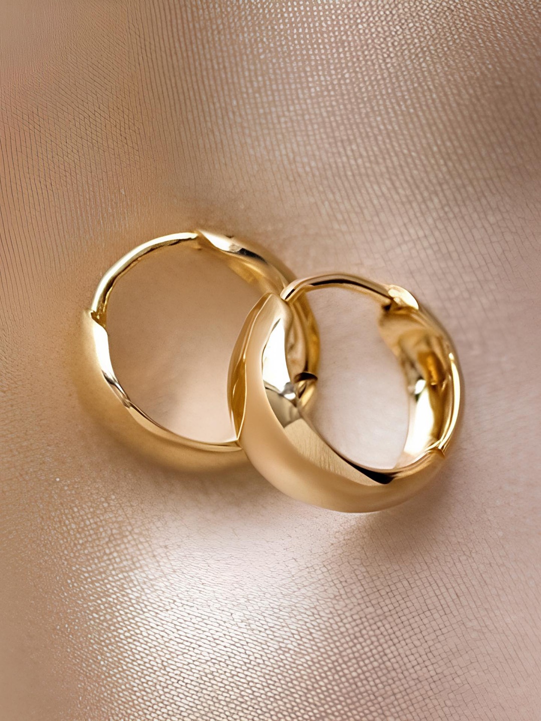 

KARISHMA KREATIONS Gold-Plated Contemporary Hoop Earrings