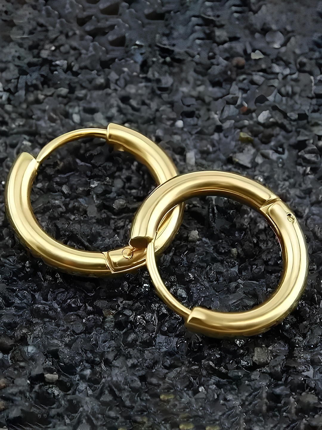 

KARISHMA KREATIONS Gold-Plated Contemporary Hoop Earrings