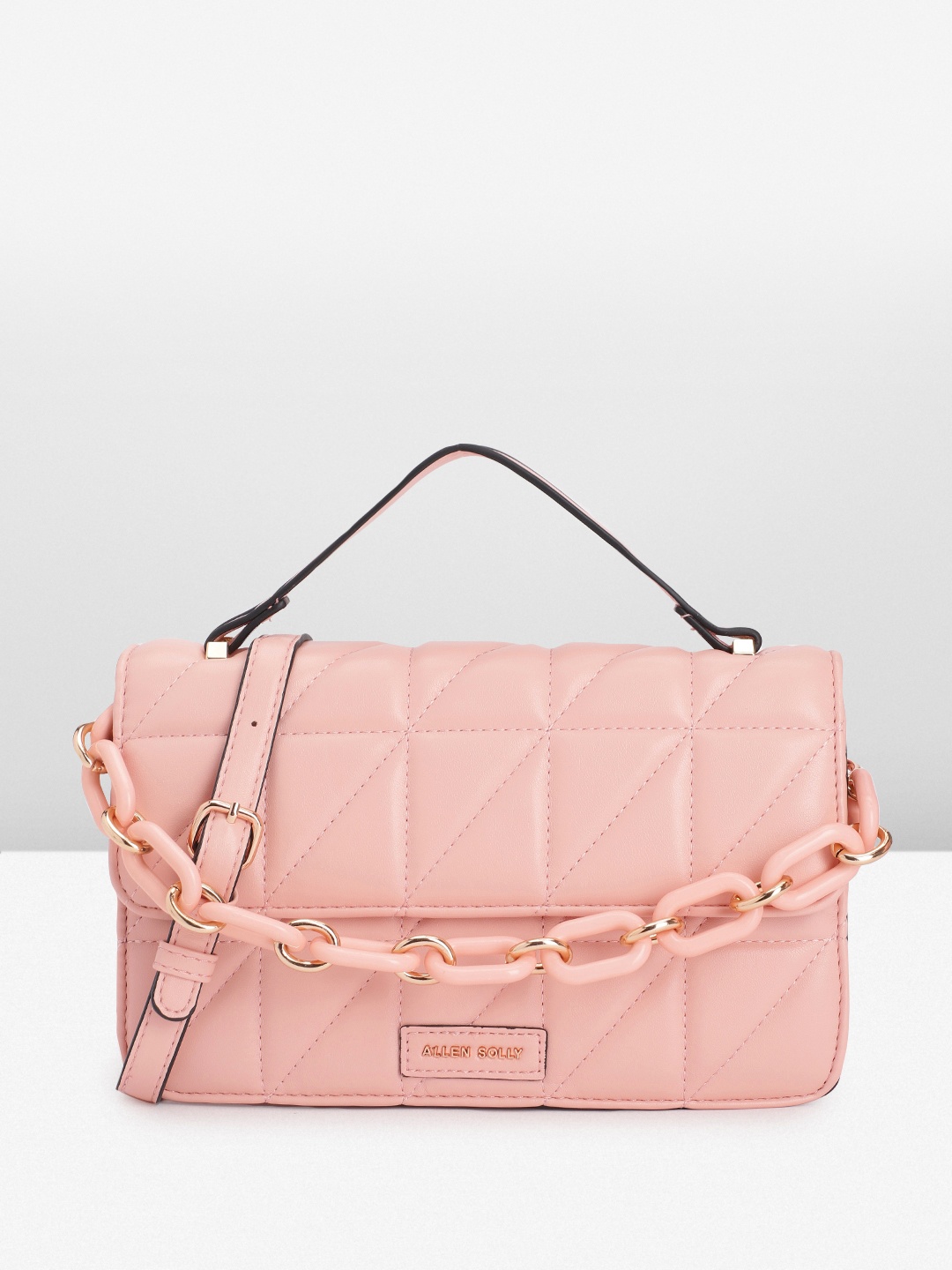 

Allen Solly Quilted Satchel, Pink