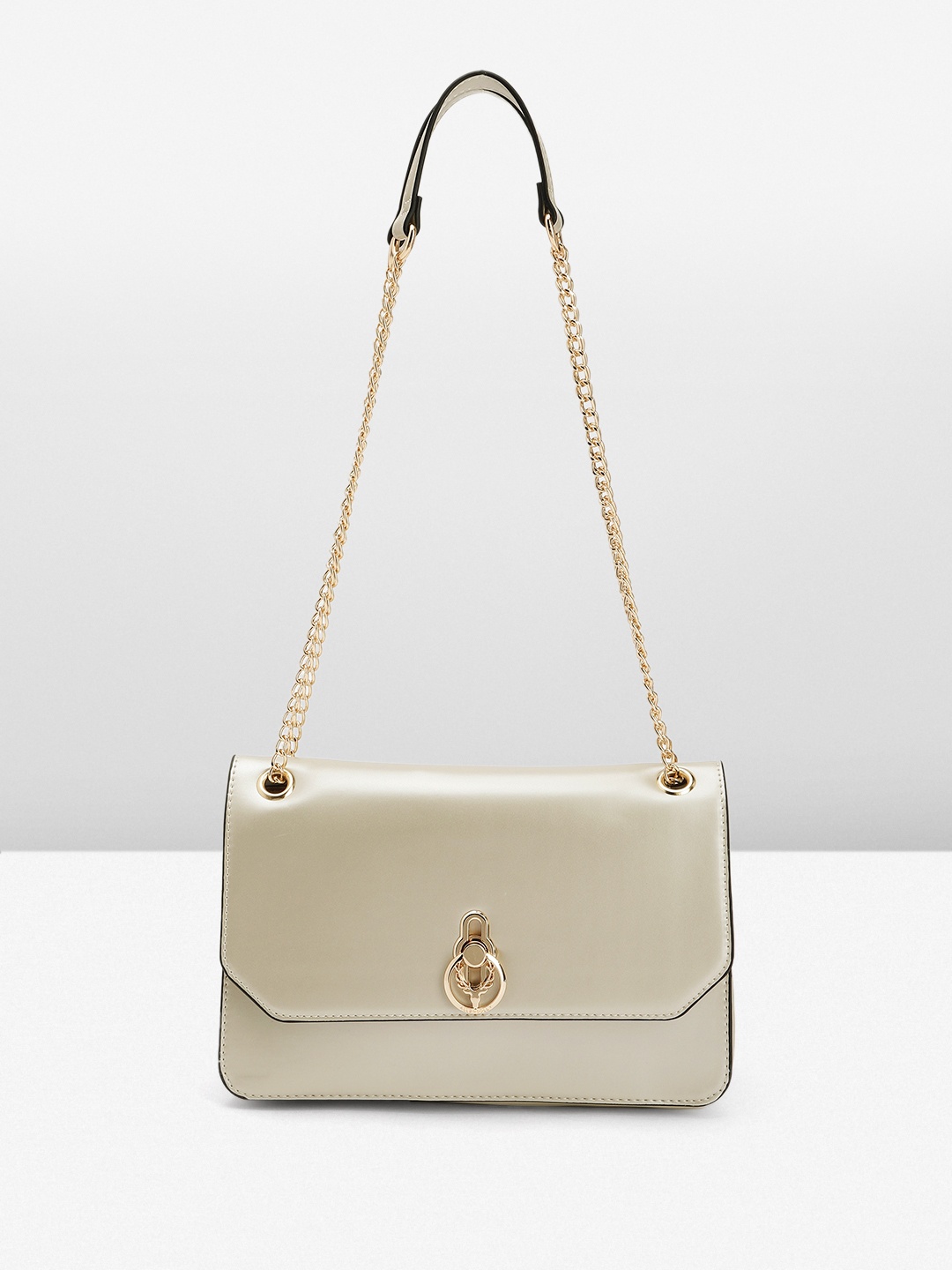 

Allen Solly Chain Design Handle Shoulder Bag, Cream