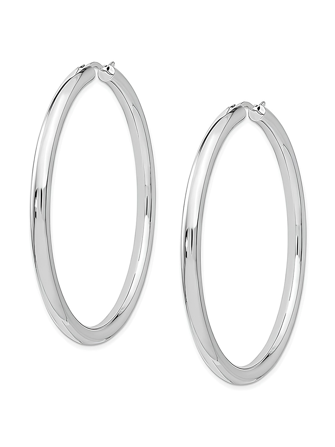 

KARISHMA KREATIONS Silver-Plated Contemporary Hoop Earrings