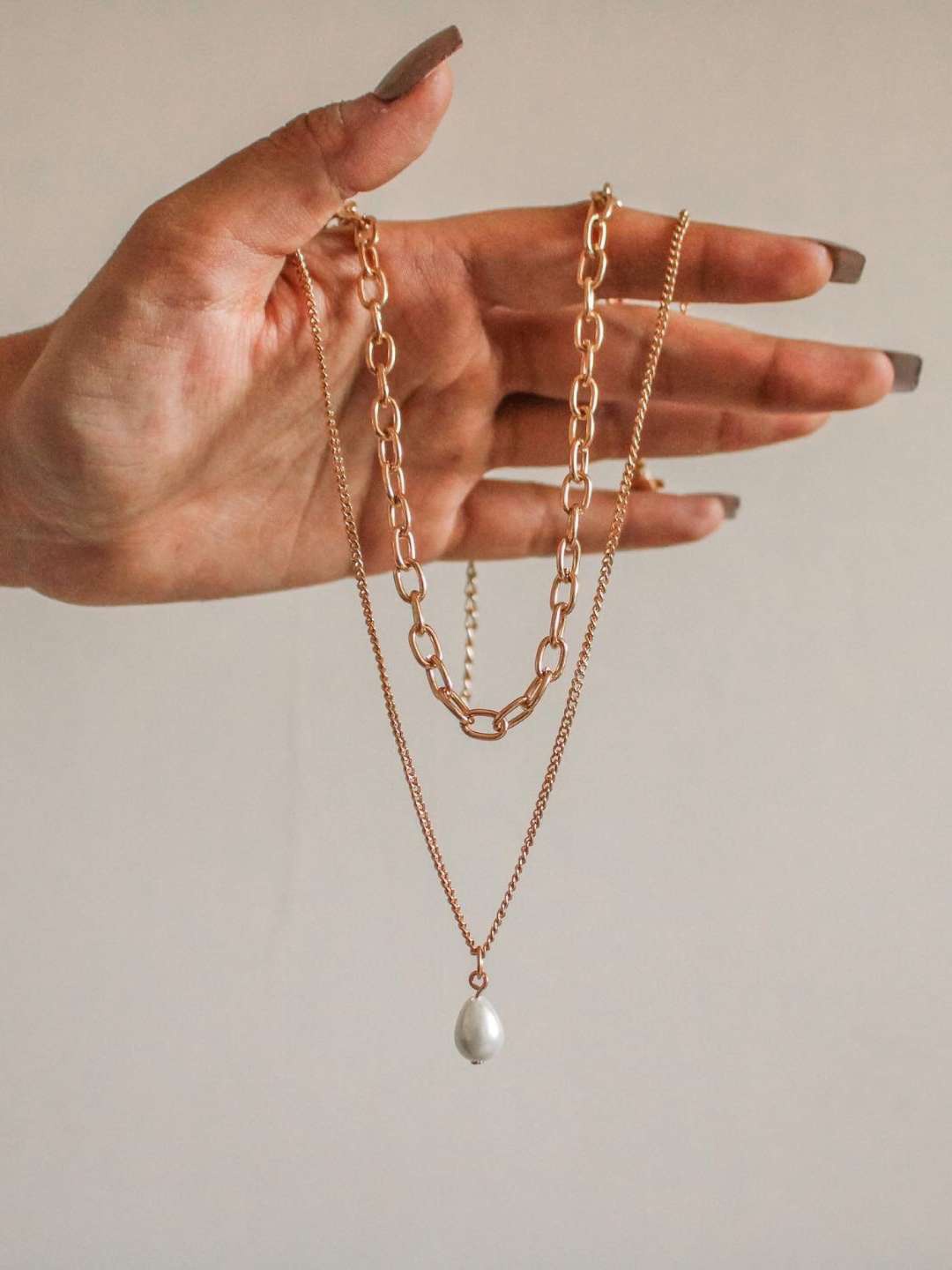 

Lili Origin Beaded Layered Chain, Gold