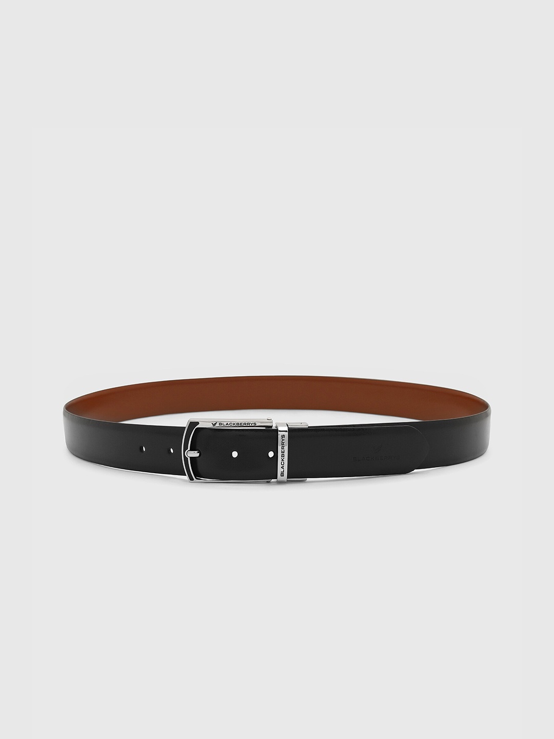 

Blackberrys Men Leather Reversible Formal Belt, Black