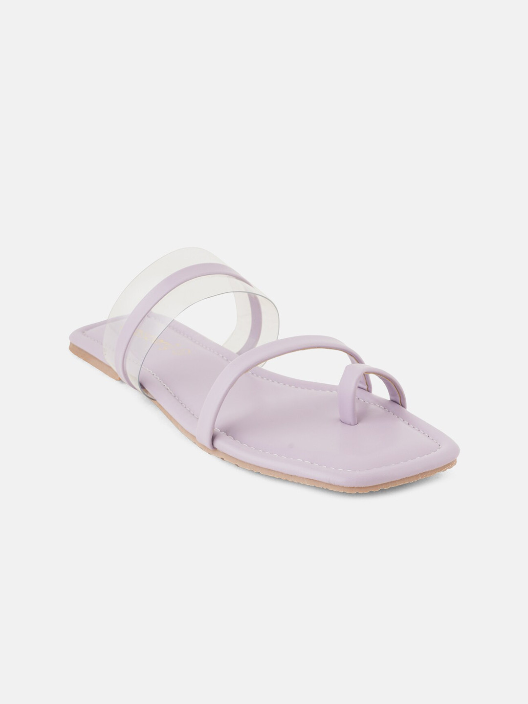 

DressBerry Lavender Two Strap One Toe Flats