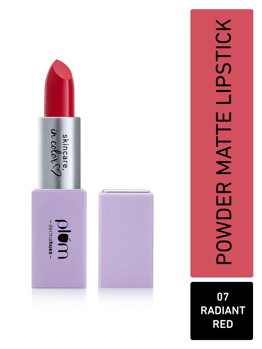 

Plum Velvet Haze Power Matte Bullet Lipstick With SPF 30 - 4.2g - Radiant Red 07, Na
