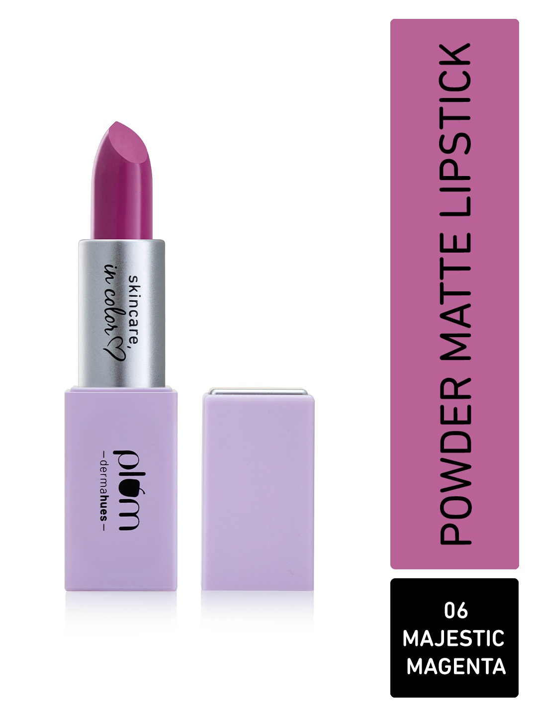 

Plum Velvet Haze Long Lasting Powder Matte Lipstick - 4.2g - Majestic Magenta 06, Na