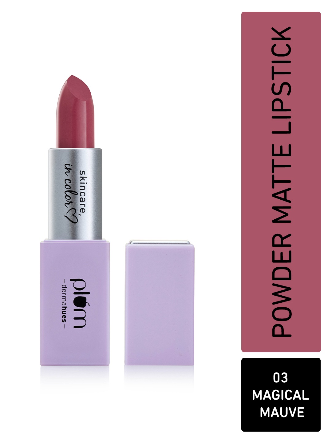 

Plum Velvet Haze Powder Matte Lipstick With SPF 30 - 4.2g - Magical Mauve 03, Na