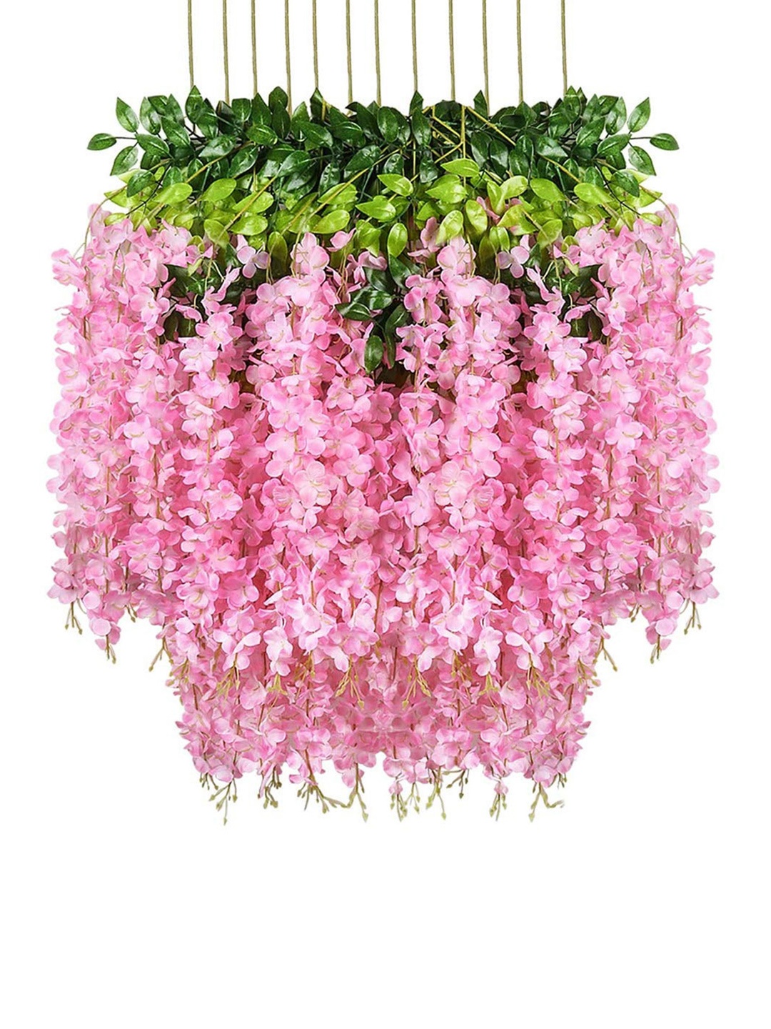 

Fourwalls 12 Pcs Pink Orchid Artificial Flowers