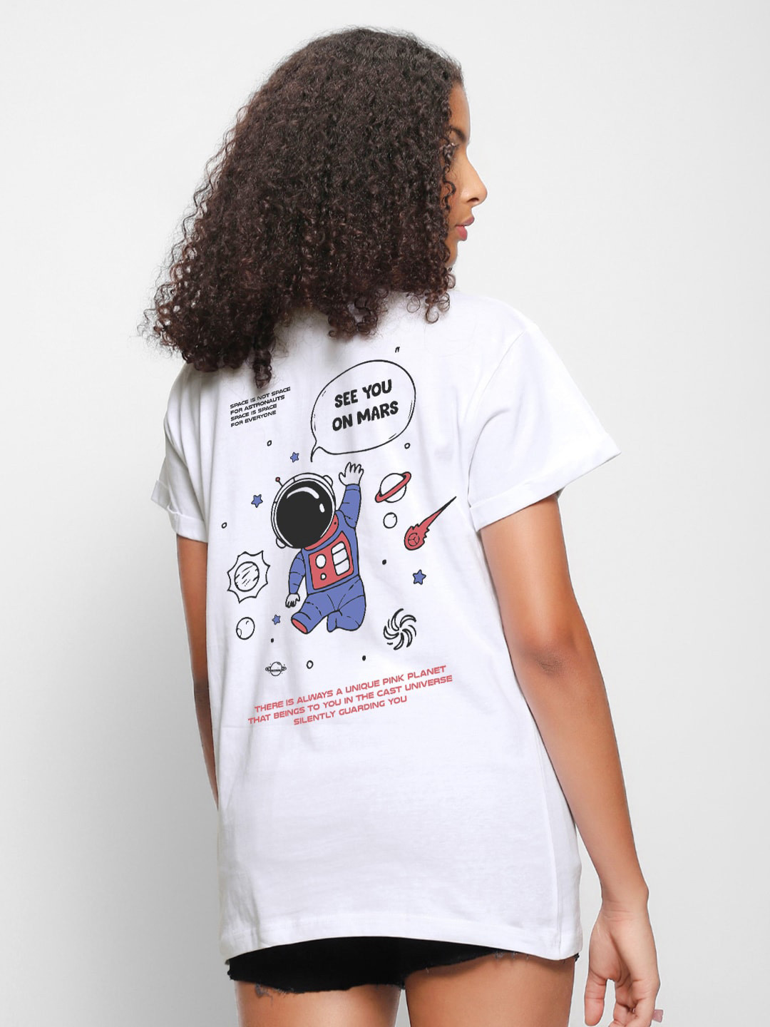 

Bewakoof Graphic Printed Cotton T-shirt, White