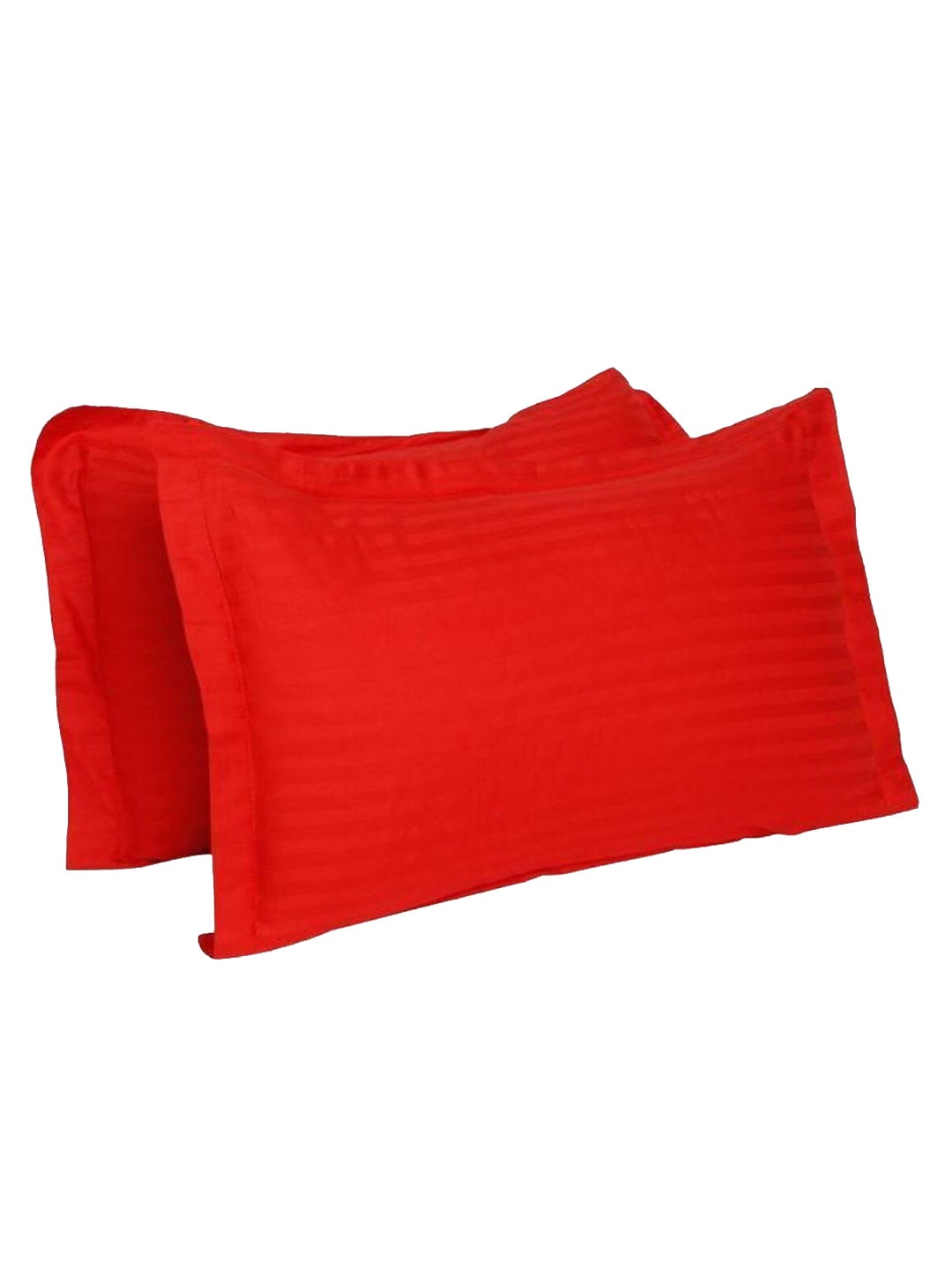 

HOMETALES 2 Pcs Red Striped Rectangle Pillow Covers