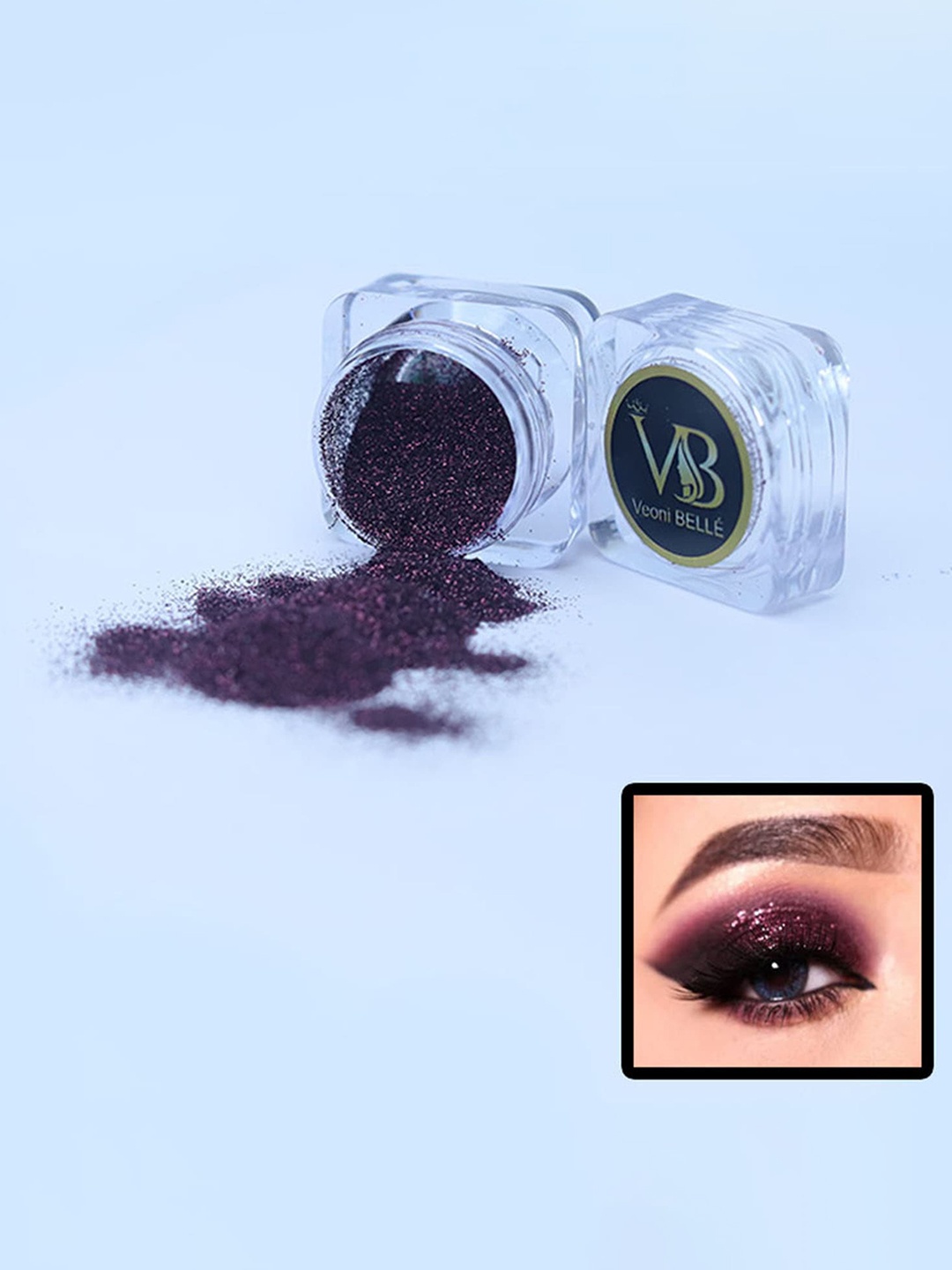 

Veoni BELLE Professional Cosmetics Pigment Loose Powder Eyeshadow - Wine 07, Purple