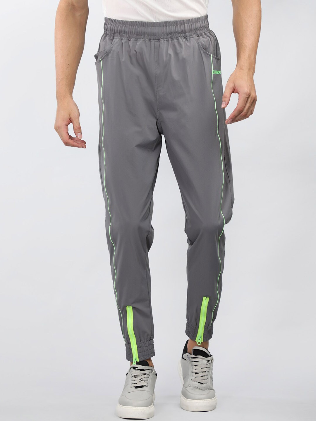 

CHKOKKO Men Regular Fit Gym Joggers, Grey