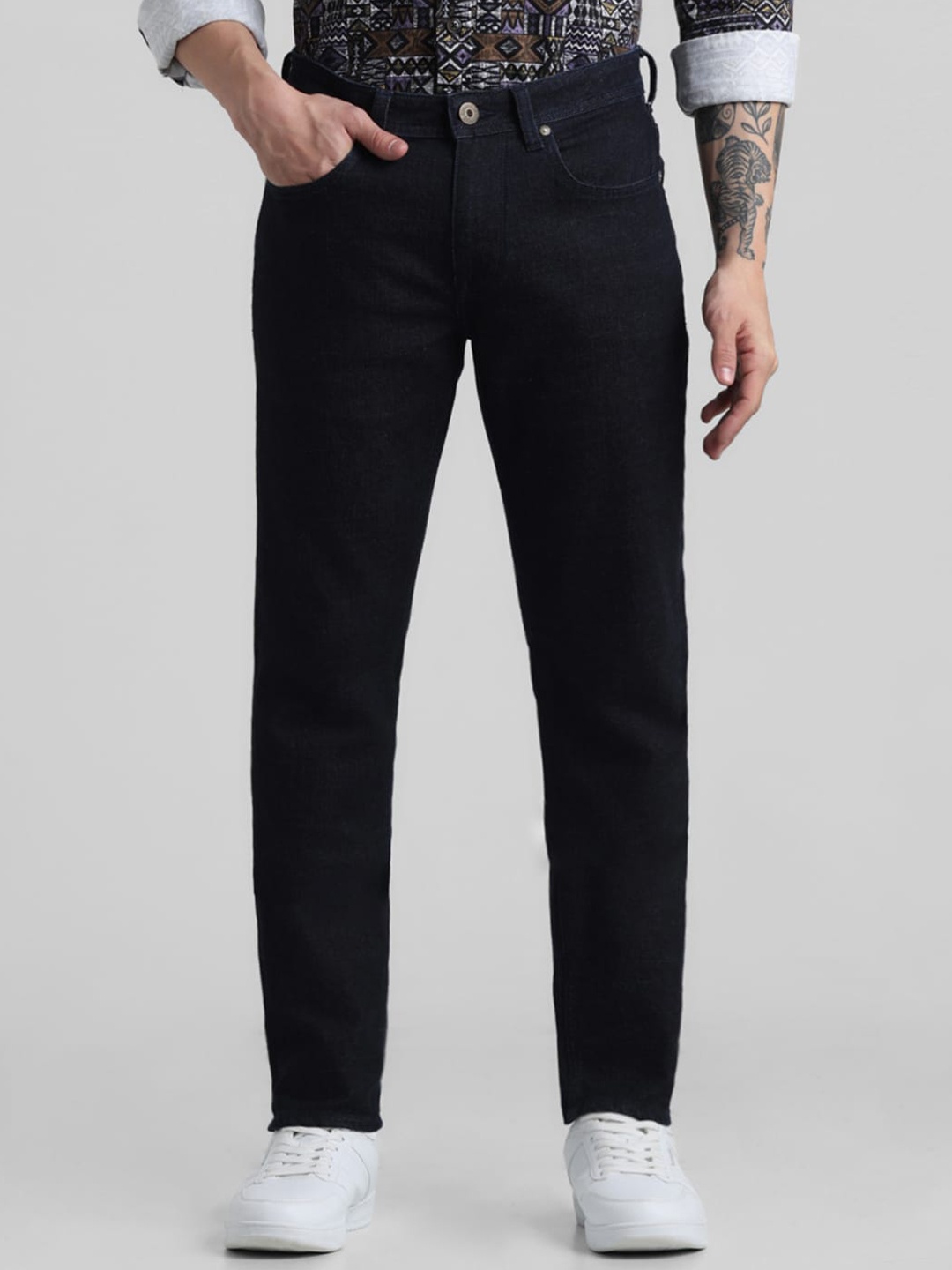 

Jack & Jones Men Slim Fit Clean Look Stretchable Jeans, Blue