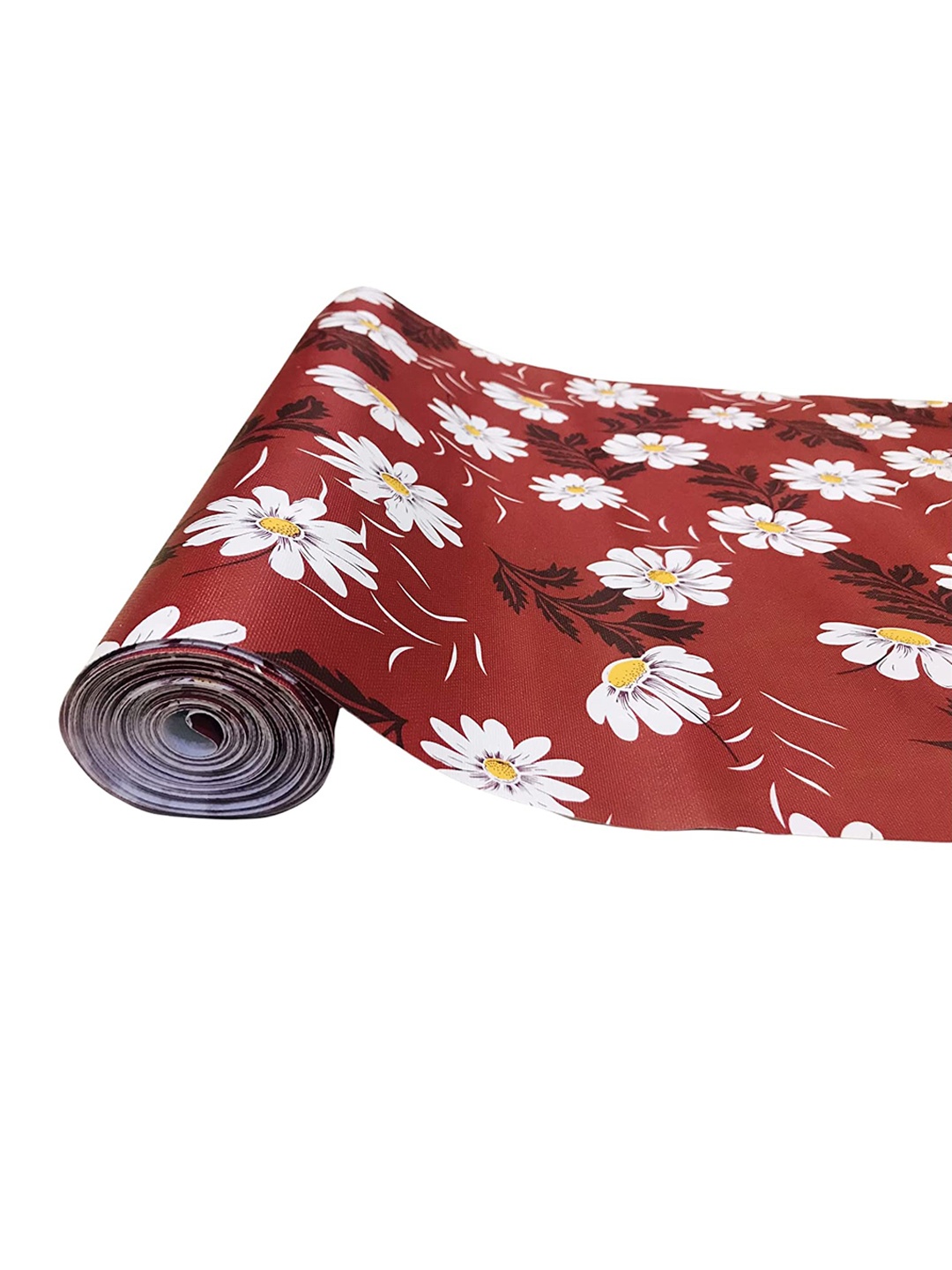 

Dakshya Industries Maroon & White Floral Printed PVC Shelf Liner