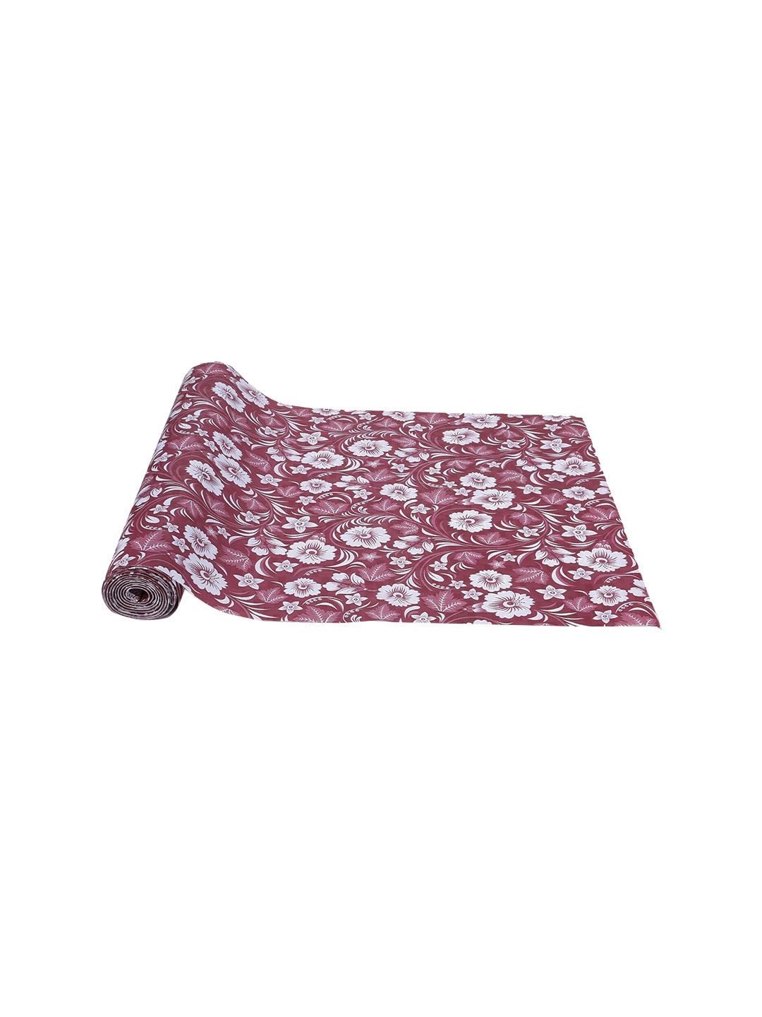 

Dakshya Industries Rust Red & White Floral Printed PVC Shelf Liner