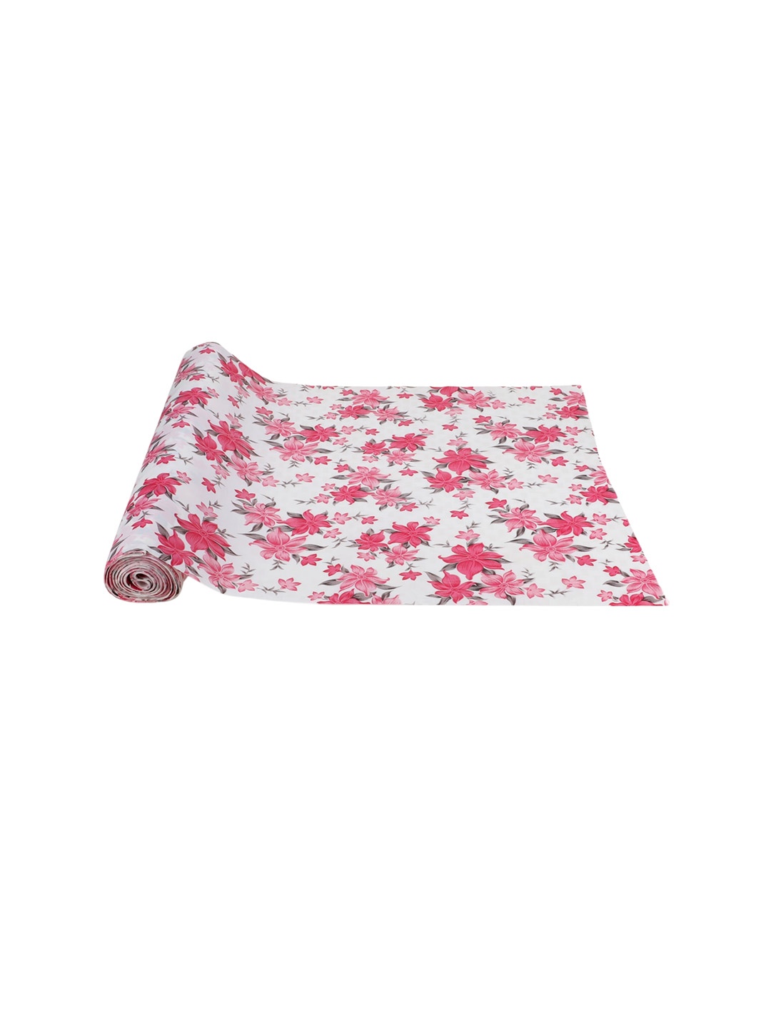 

Dakshya Industries White & Pink Floral Printed Shelf Liner