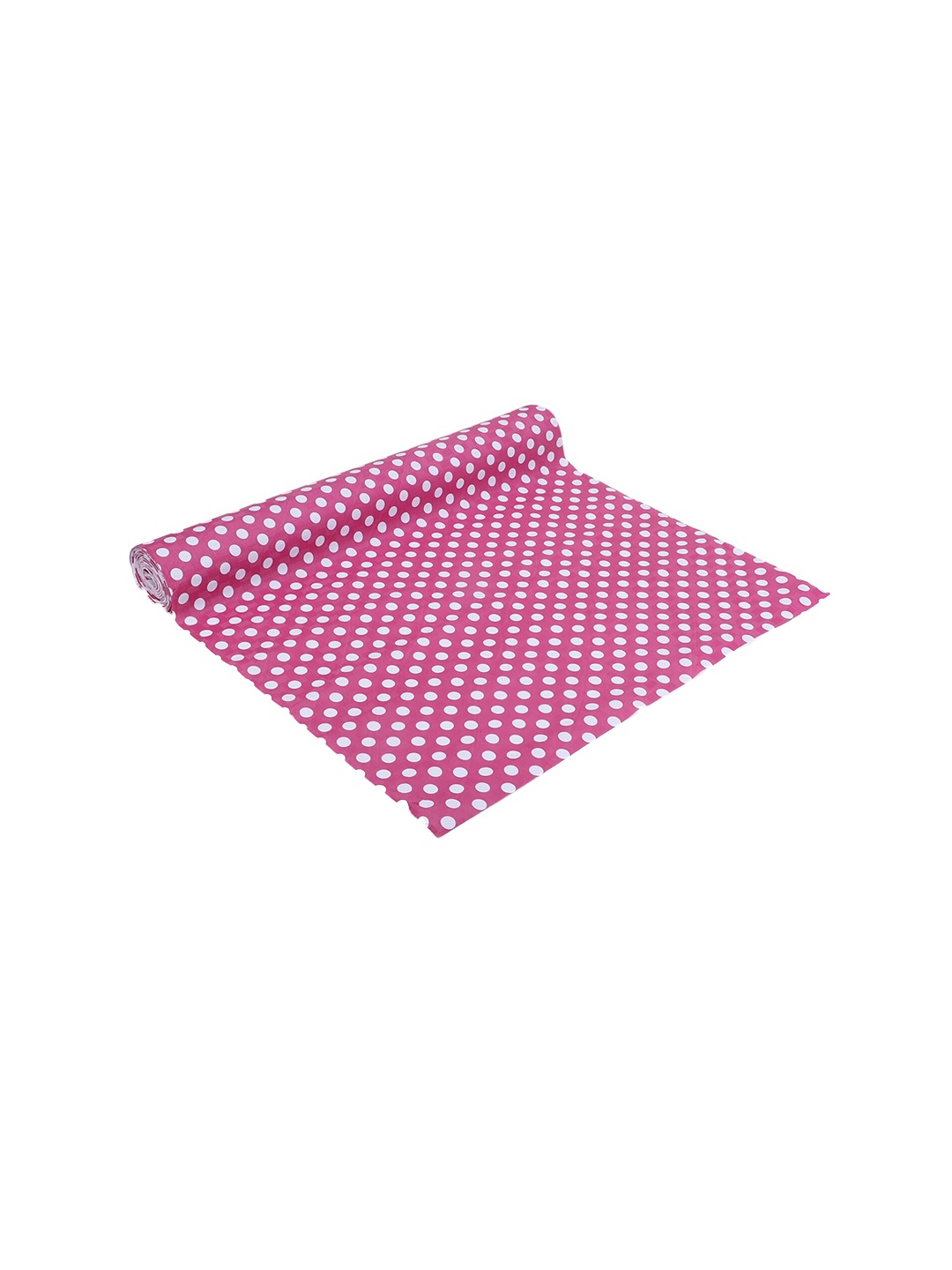 

Dakshya Industries Pink & White Polka Dots Printed Shelf Liner