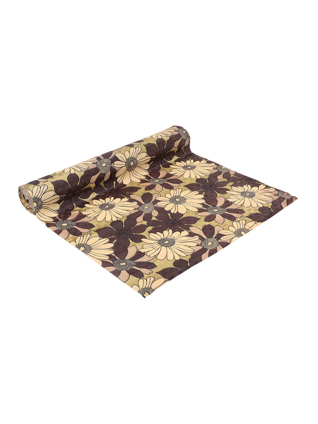 

Dakshya Industries Brown Floral Printed Anti Slip Self Cover Roll