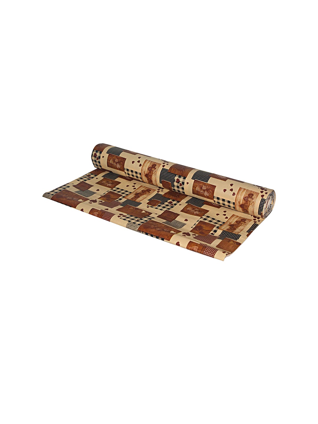 

Dakshya Industries Brown Printed Anti Slip Self Cover Roll, Beige